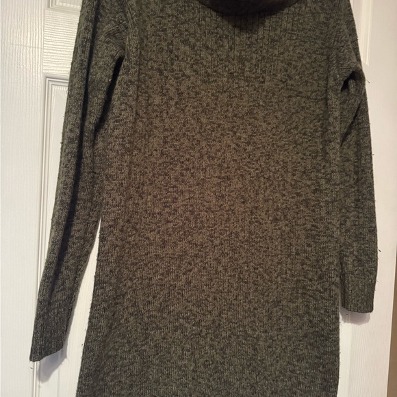 A New Day Sz XL Olive Green Turtleneck Sweater dress w/ long sleeves. Great cond - Picture 4 of 9